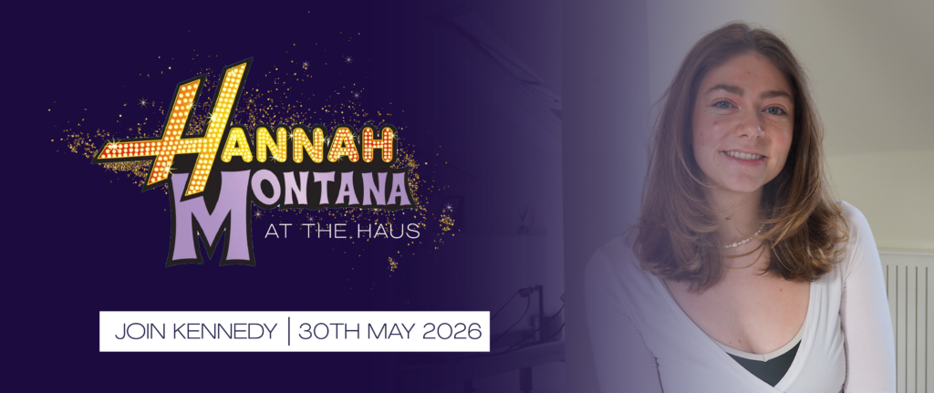 Hannah Montana at the Haus - Themed Reformer Class with Kennedy 30th May 2026. Hannah Montana logo and image of Kennedy (Reformer Pilates Instructor)